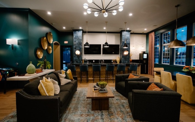 Styled resident clubhouse